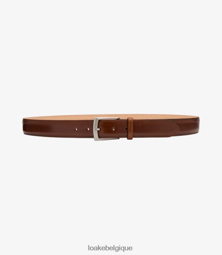 ceinture henryacajou V66V20206 Loake accessoires