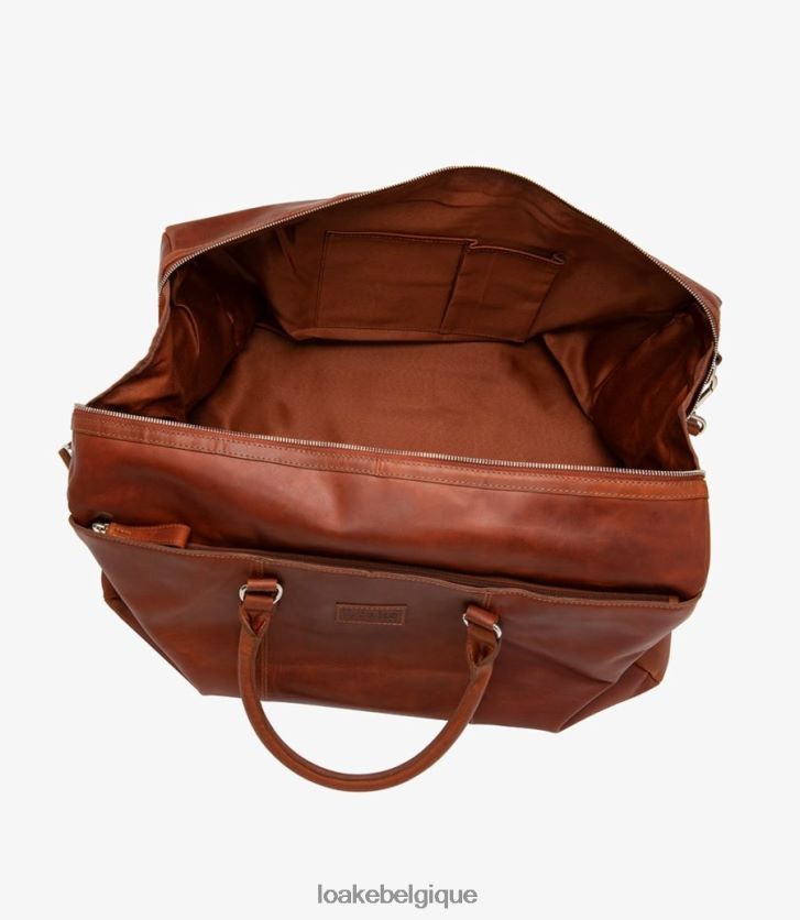 sac de week-end norfolkcèdre V66V20222 Loake cuir