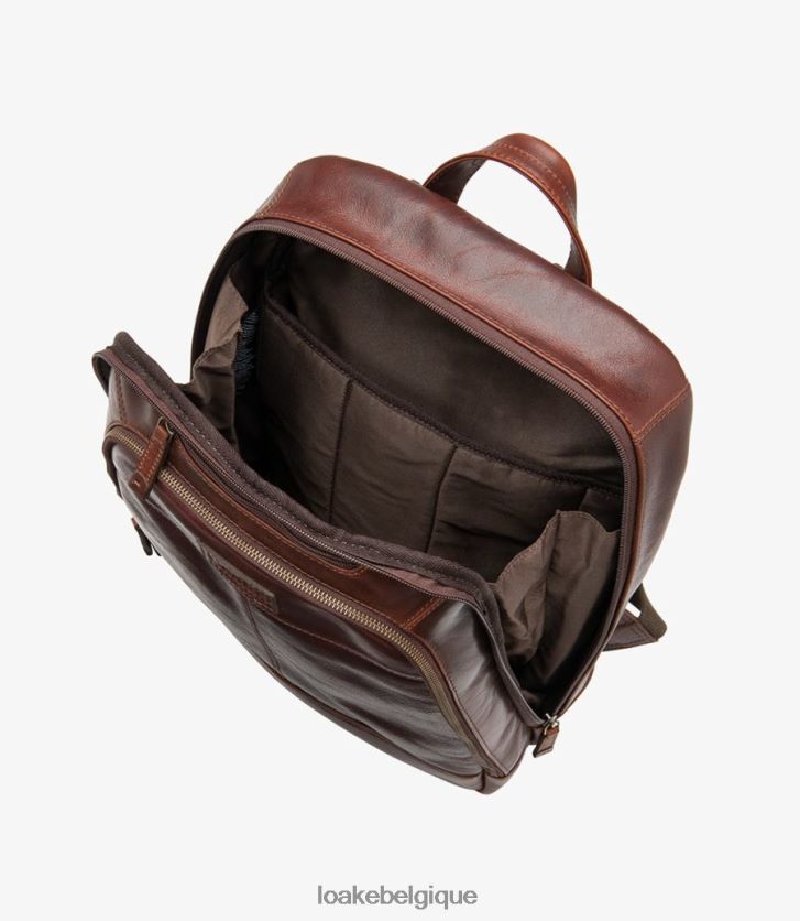 sac à dos waterloobrun V66V20225 Loake cuir