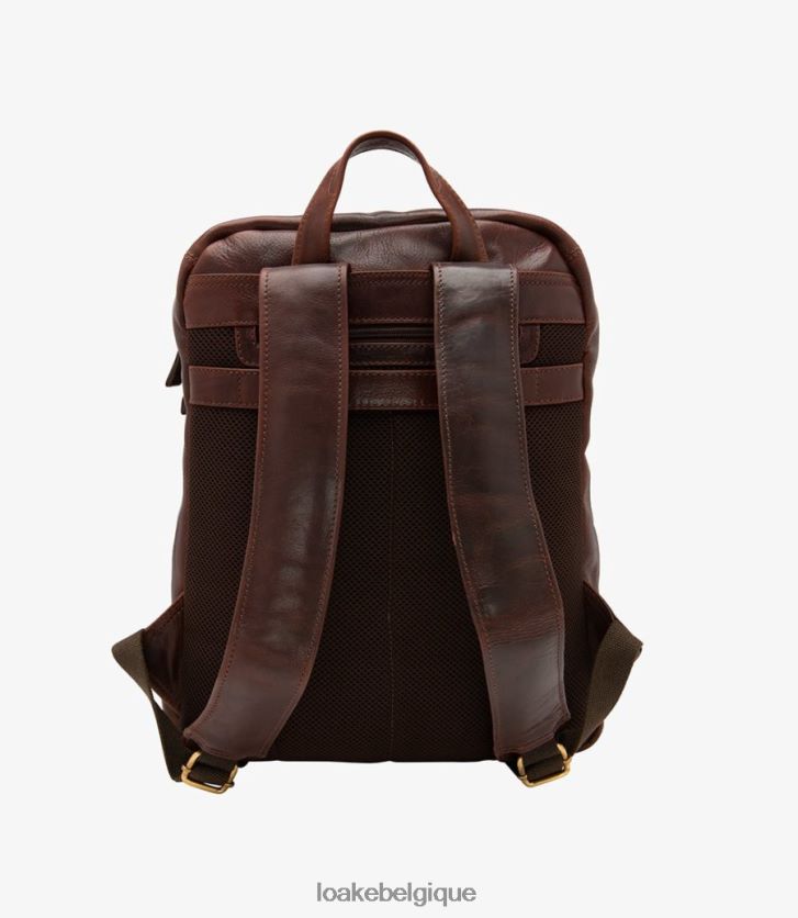 sac à dos waterloobrun V66V20225 Loake cuir