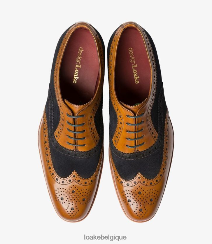 thompsondaim bleu marine V66V2021 Loake brogues