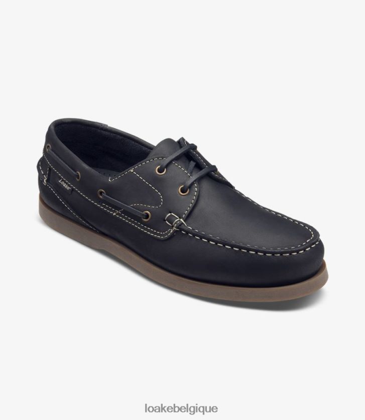 Lymingtonnubuck marine V66V2075 Loake Chaussure bateau