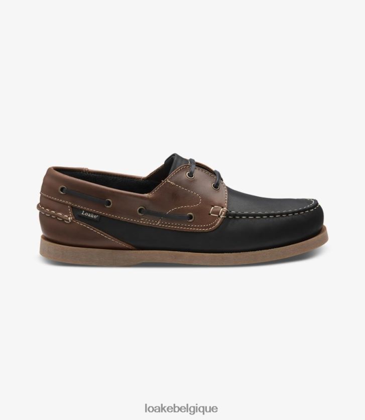 Lymingtonnubuck marron marine V66V2076 Loake Chaussure bateau