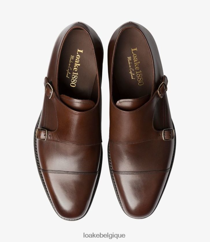 canonmarron foncé V66V20199 Loake chaussures de moine