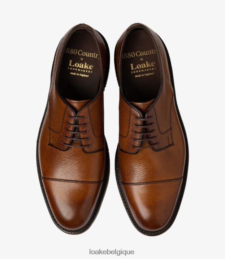 amplementgrain marron V66V20147 Loake cravates unies