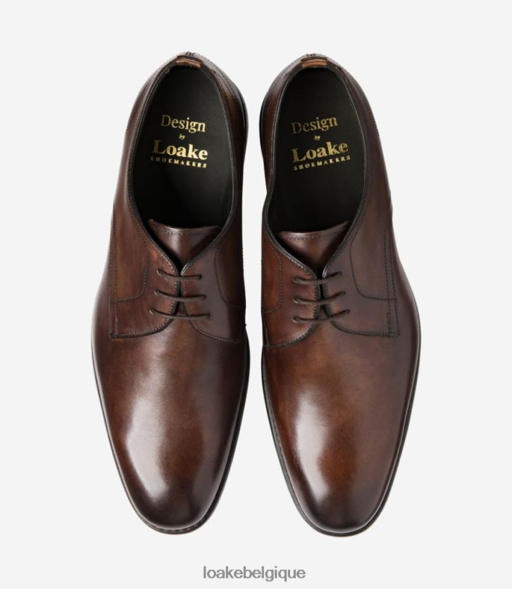 athertonmarron foncé V66V20157 Loake cravates unies