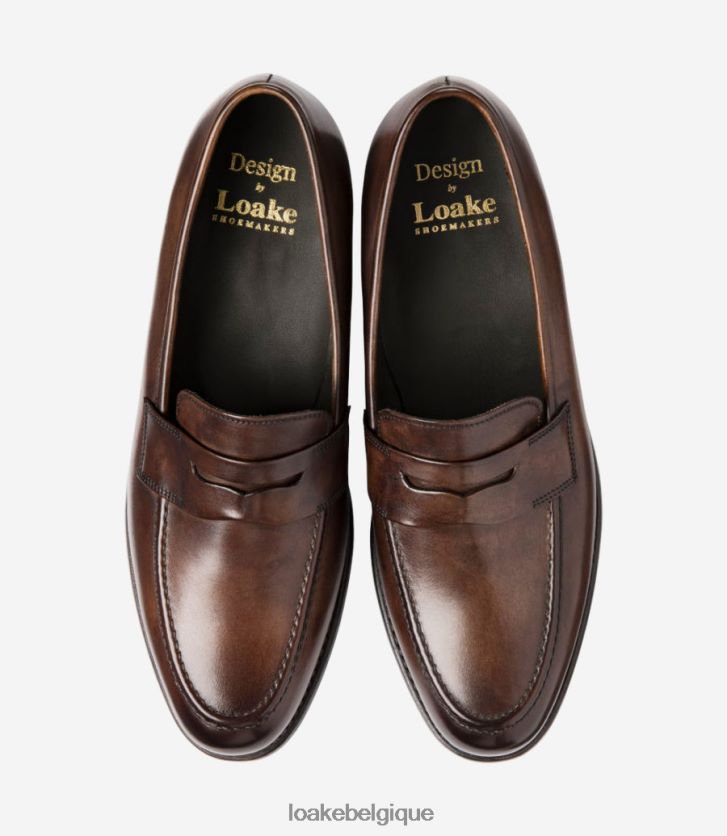 wigginsmarron foncé V66V2058 Loake flâneurs