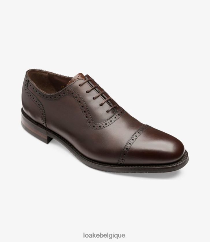 flottemarron foncé V66V20171 Loake semi brogues