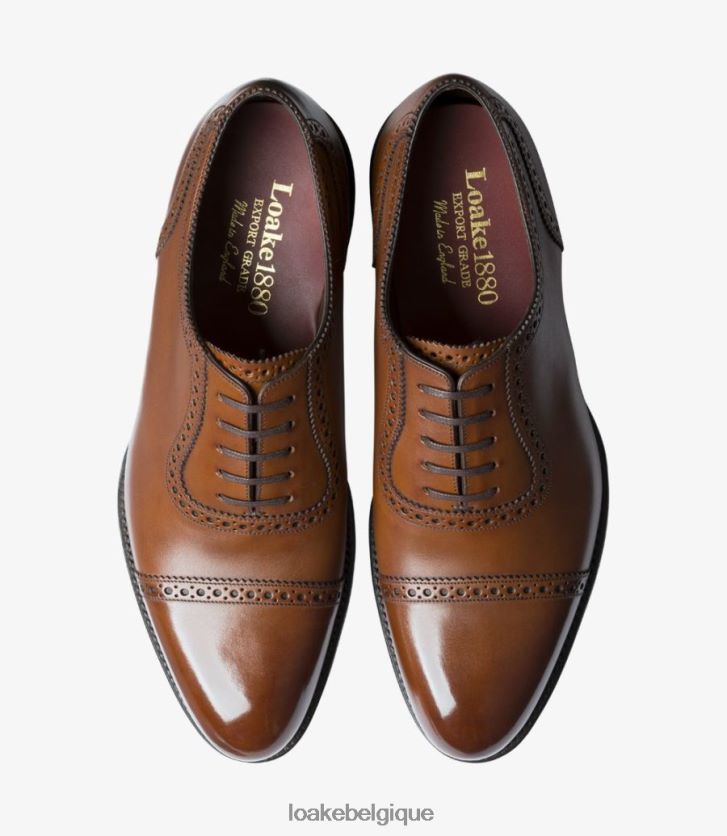 trinitéacajou profond V66V20167 Loake semi brogues