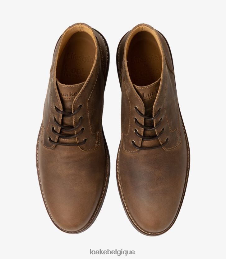 gilbertnubuck marron V66V20121 Loake bottes