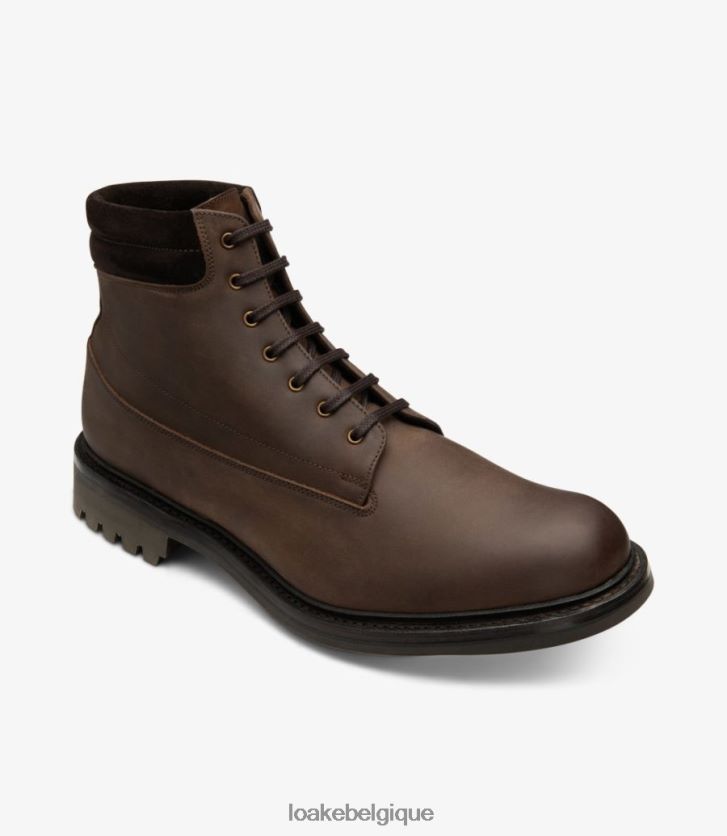 Kirkbynubuck huilé marron V66V20123 Loake bottes