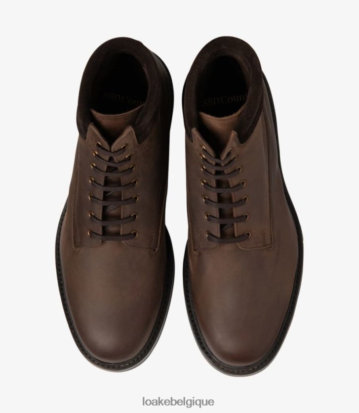 Kirkbynubuck huilé marron V66V20123 Loake bottes