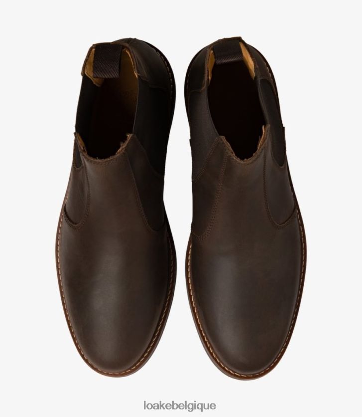 Davynubuck huilé marron V66V20105 Loake bottes