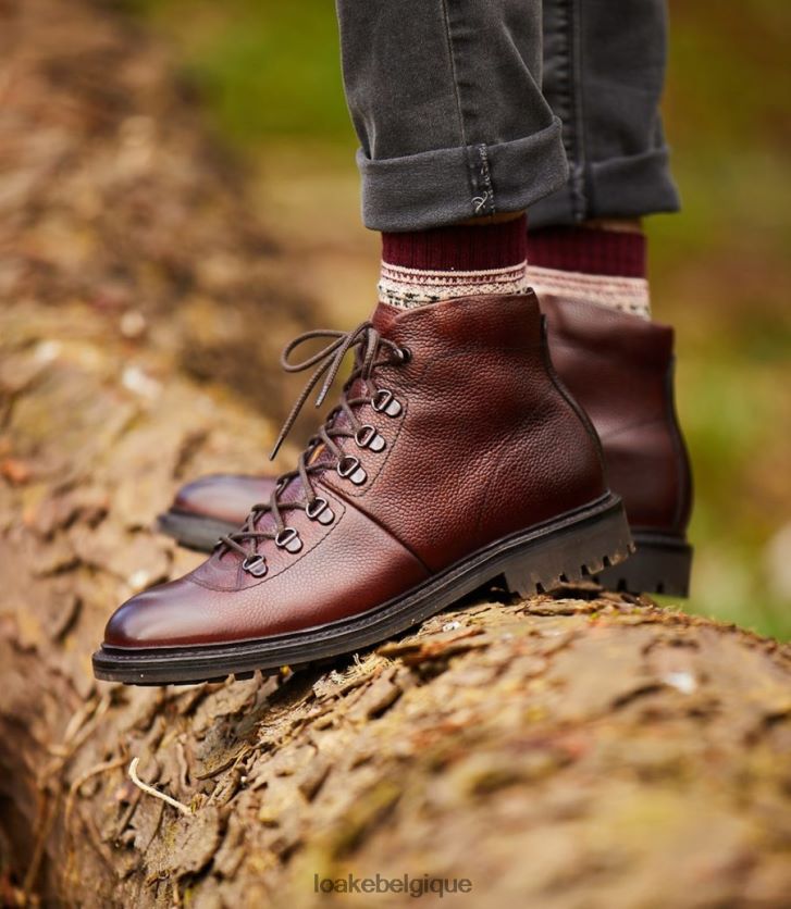 promeneurgrain de sang de boeuf V66V20137 Loake bottes