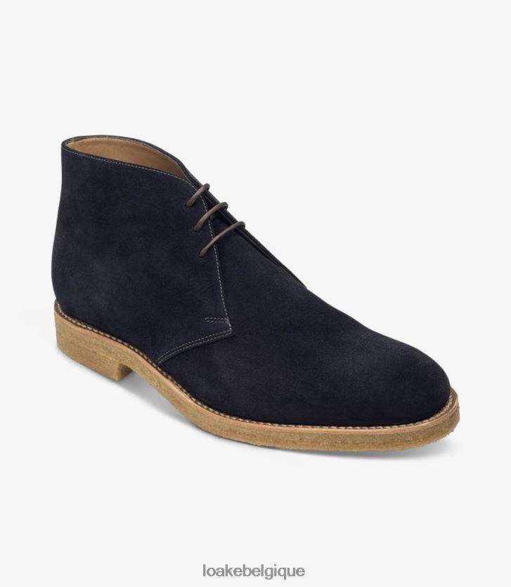 riveringtondaim bleu marine V66V20139 Loake bottes